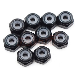 2mm Aluminium Lock Nut Black 10pcs 2mm Aluminium Lock Nut Black 10pcs
