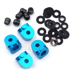 Aluminum Rear Skid Angle Adjust Suspension Mount For Tamiya M07 Blue Aluminum Rear Skid Angle Adjust Suspension Mount For Tamiya M07 Blue