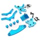 Aluminum Steering and Suspension Upgrade Conversion Kit For Tamiya M07 Blue