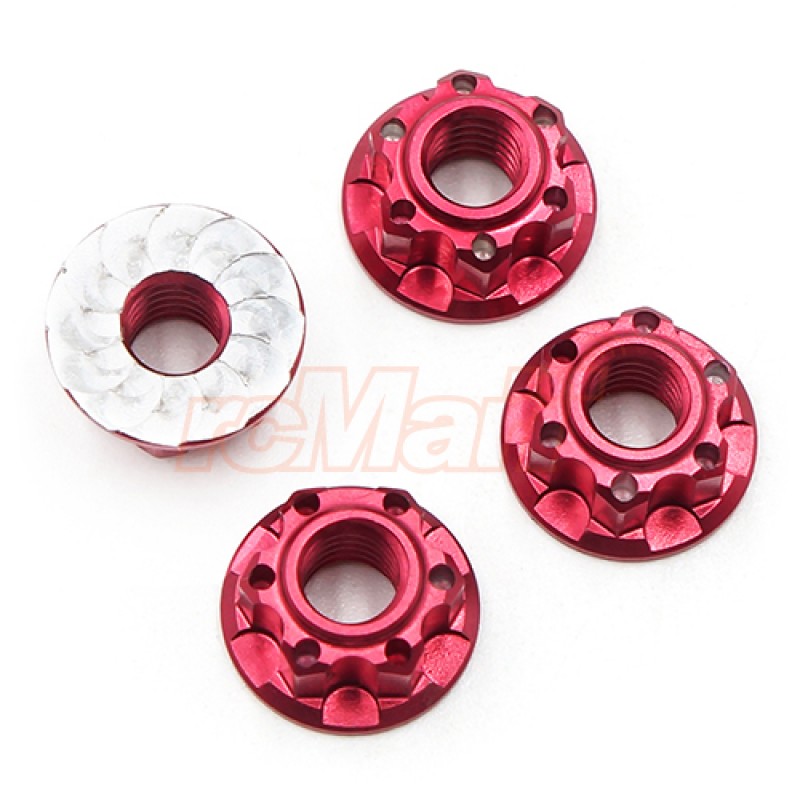 Aluminum Flanged Lock Nut M4 4mm X 10 Blue silver Red Gold Pink Grey black 