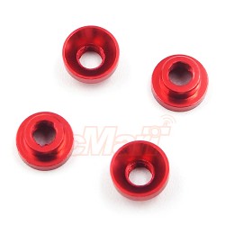 Aluminum Servo Washer M3 Thread 4pcs Red Aluminum Servo Washer M3 Thread 4pcs Red