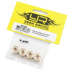 Brass Hex Adaptor 9mm Offset 7.8g each For 12mm Hex Wheels 4pcs Brass Hex Adaptor 9mm Offset 7.8g each For 12mm Hex Wheels 4pcs