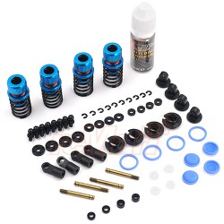 Drift Spec Shock-Gear 50mm Damper Set for 1/10 RC Car Blue