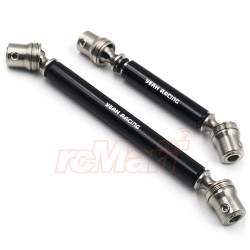 Stainless Steel Front & Rear Center Shaft Set Black For Axial SCX10 II AX90046