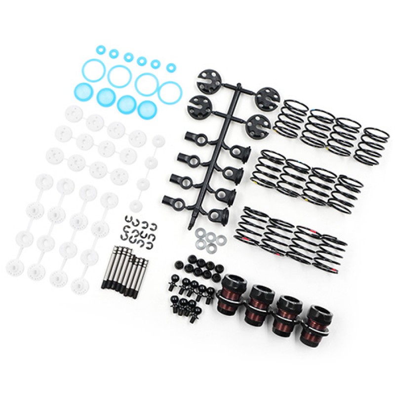 QUTUS Challenger 50mm Damper Set for 1/10 RC Touring M-Chassis Car Black