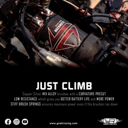 Hackmoto Just Climb Rock Crawler Brushed Motor 16T 1850KV