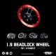 1.9 Aluminum CNC BXC 6 Spoke Beadlock Wheel w/ Brake Rotor 2pcs Black