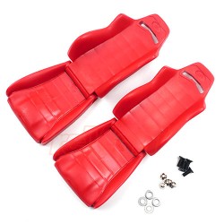 Hard Plastic Seats 2pcs For 1/10 Crawler Red Hard Plastic Seats 2pcs For 1/10 Crawler Red