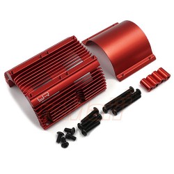 Aluminum Heat Sink for 1:8 Motors Red
