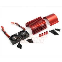 Heat Sink with Twin Tornado High Speed Fans sets for 1:8 Motors