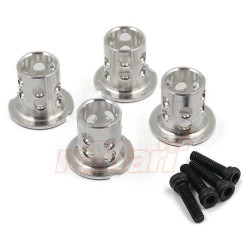 Aluminium Adjustable Body Mounts 4pcs Silver Aluminium Adjustable Body Mounts 4pcs Silver