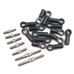 64 Titanium Tie Rod Turnbuckle Set For Tamiya M08