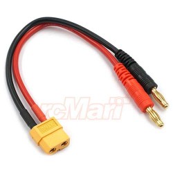 XT60 Female To 4mm Plug Charge Cable Connector Wire XT60 Female To 4mm Plug Charge Cable Connector Wire