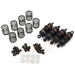 Aluminum Big Bore Go 50mm Damper Set 4pcs for 1/10 RC Touring Car Black