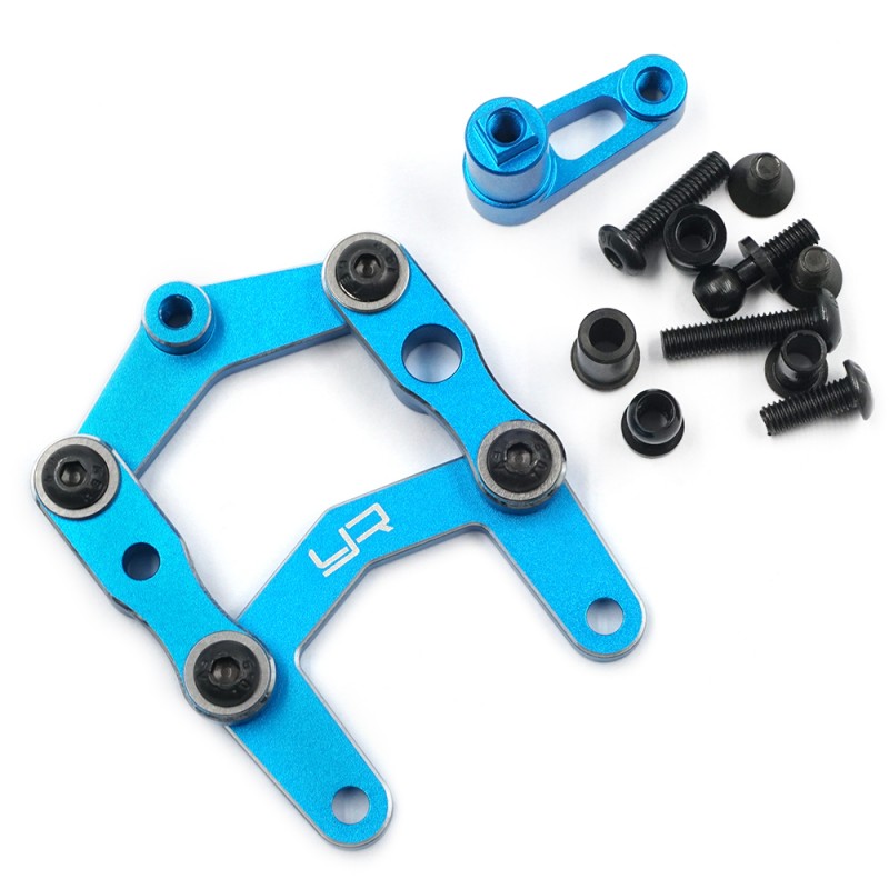 Aluminum Steering Set for Tamiya SW-01 Blue