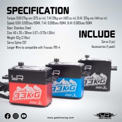 Aluminium Case IP67 33KG Waterproof Coreless Servo For 1/10 Crawler Buggy Black Aluminium Case IP67 33KG Waterproof Coreless Servo For 1/10 Crawler Buggy Black