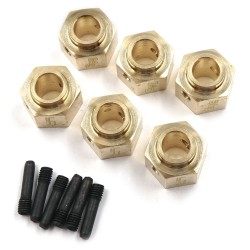 Brass Hex Adaptor 12x8mm 6pcs Fits TRX-6