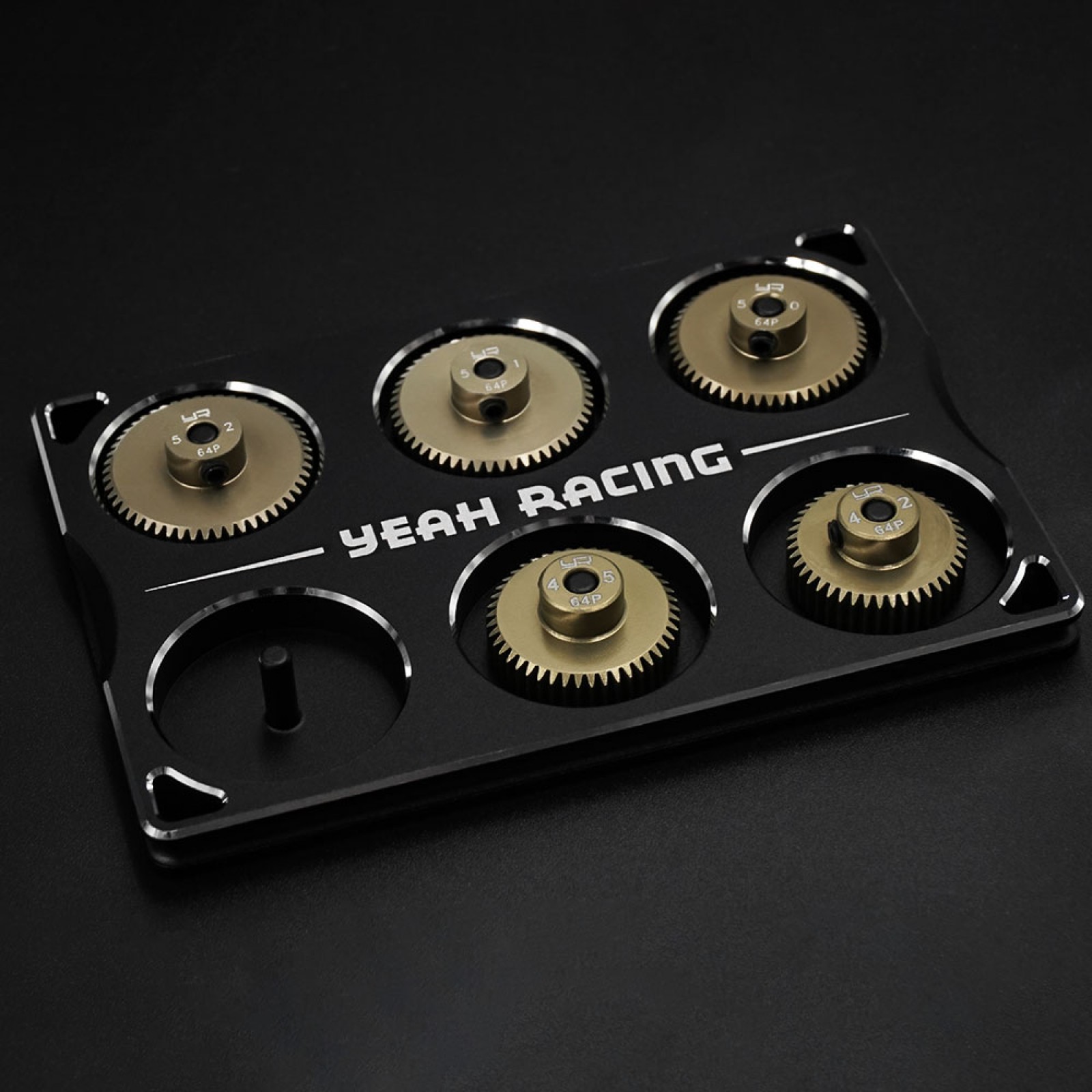 Aluminum Pinion Gear Holder Black For 3.175mm Bore