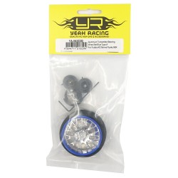 Aluminum Transmitter Steering Wheel Set Blue Type A Fits Futaba KO Sanwa Flysky Traxxas