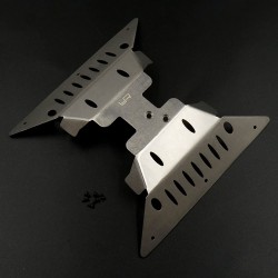 Stainless Steel Skid & Side Plate Set For Axial 1/10 Capra