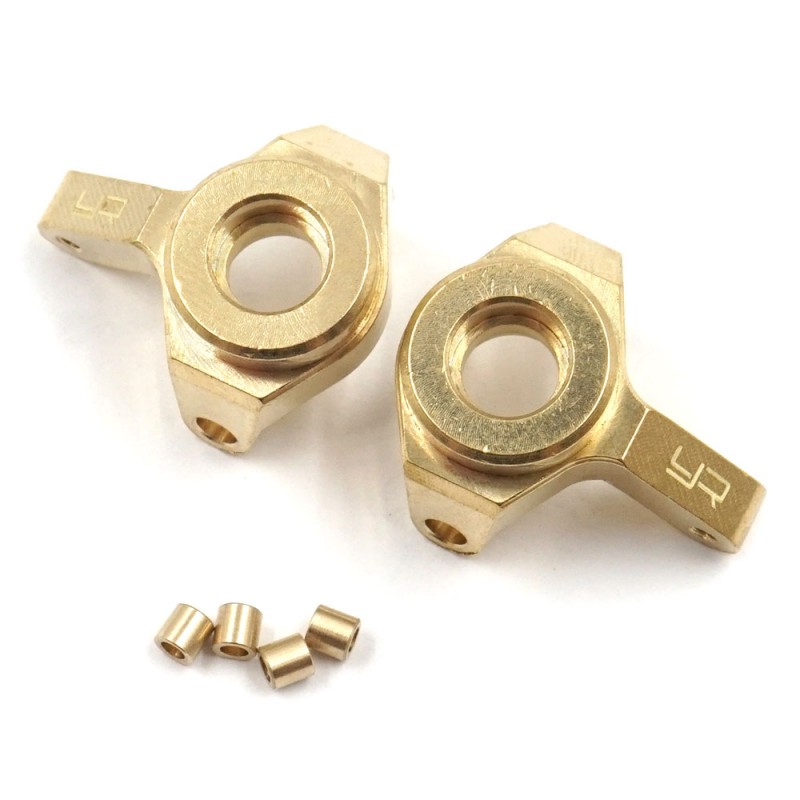 Brass Front Steering Knuckles Set For Axial SCX24 AX24