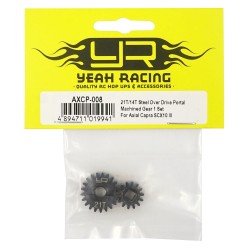 21T 14T HD Steel Overdrive Portal Machined Gear Set For Axial 1/10 Capra SCX10 III 21T 14T HD Steel Overdrive Portal Machined Gear Set For Axial 1/10 Capra SCX10 III