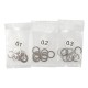 6x8mm Stainless Steel Spacer Set 0.1 0.2 0.3mm