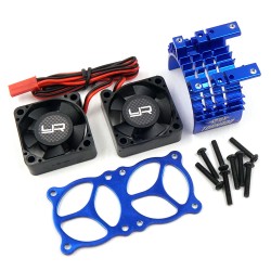 Color: 3s Balance Connector Parts & Accessories Aluminum Waterproof 20-28mm Heat Sink with 5-12V Cooling Fan for R/C Hobby car brushless Motors Wire Connector Optional 