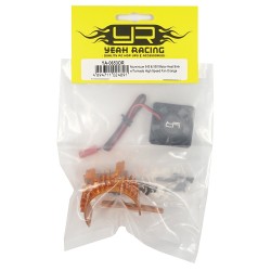 Aluminium 540 & 550 Motor Heat Sink w/Tornado High Speed Fan Orange