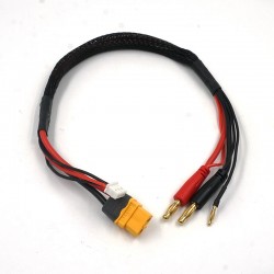 XT60 Charge Cable w/ 4mm Plugs 35cm XT60 Charge Cable w/ 4mm Plugs 35cm