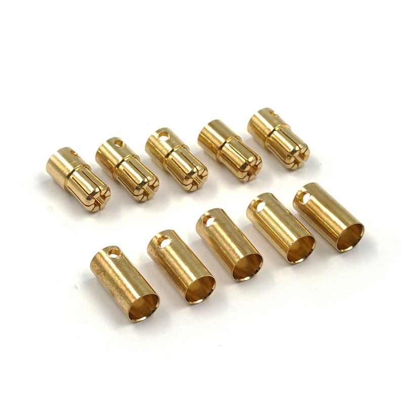 6.5mm Gold Bullet Plug 5 Pairs