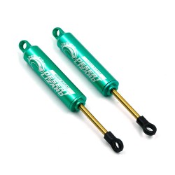 100mm Desert Lizard Two Stage Internal Spring Damper Pair Green For Crawler