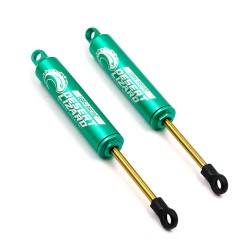 110mm Desert Lizard Two Stage Internal Spring Damper Pair Green For Crawler