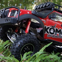 110mm Desert Lizard Two Stage Internal Spring Damper Pair Green For Crawler