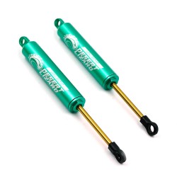 120mm Desert Lizard Two Stage Internal Spring Damper Pair Green For Crawler
