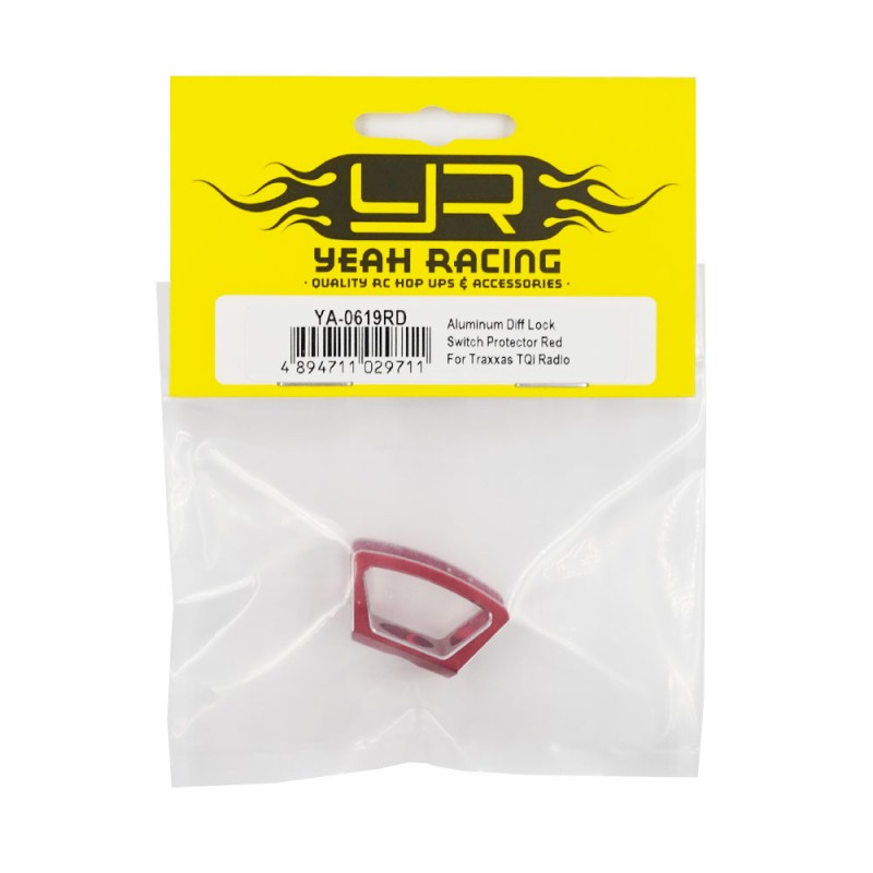 Aluminum Diff Lock Switch Protector Red For Traxxas TQi Radio