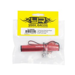 1/10 Aluminum White Super Bright LED Light Bar 85mm Red For RC Truck Crawler