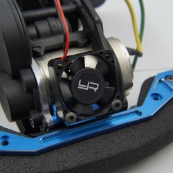 Aluminum Motor Fan Mount Brace Blue w/YA-0180 Fan For Tamiya XV-01 Aluminum Motor Fan Mount Brace Blue w/YA-0180 Fan For Tamiya XV-01