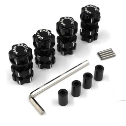 Aluminum 17mm Hex Adaptor 10mm Offset (5mm Shaft / 2.5mm Pin) For 1/8 1/10 RC Traxxas