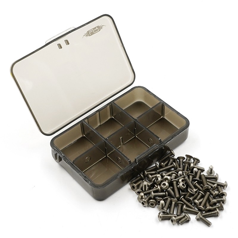 Titanium Screw Assorted Set with FREE Mini box for Tamiya TD4