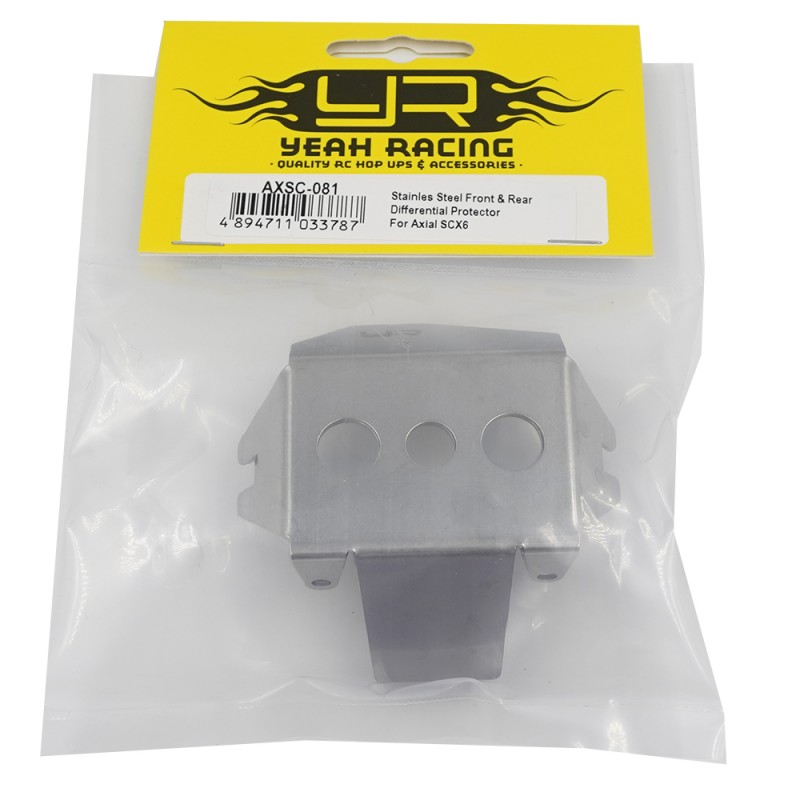 Stainles Steel Front & Rear Differential Protector For Axial SCX6