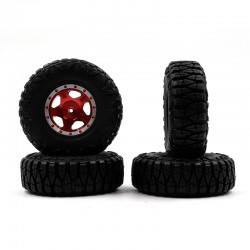 Aluminum CNC 5 Spoke Beadlock Wheel Set For Axial SCX24 Element Enduro24 Aluminum CNC 5 Spoke Beadlock Wheel Set For Axial SCX24 Element Enduro24