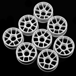 Plastic Narrow Rim Set 8.5mm (Offset 0 +1 +2 +3) White For 1/28 RWD Mini-Z Plastic Narrow Rim Set 8.5mm (Offset 0 +1 +2 +3) White For 1/28 RWD Mini-Z