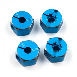 Aluminun Hex Adaptor Set 12X8mm Blue For 1/10 RC Touring Drift Crawler Aluminun Hex Adaptor Set 12X8mm Blue For 1/10 RC Touring Drift Crawler