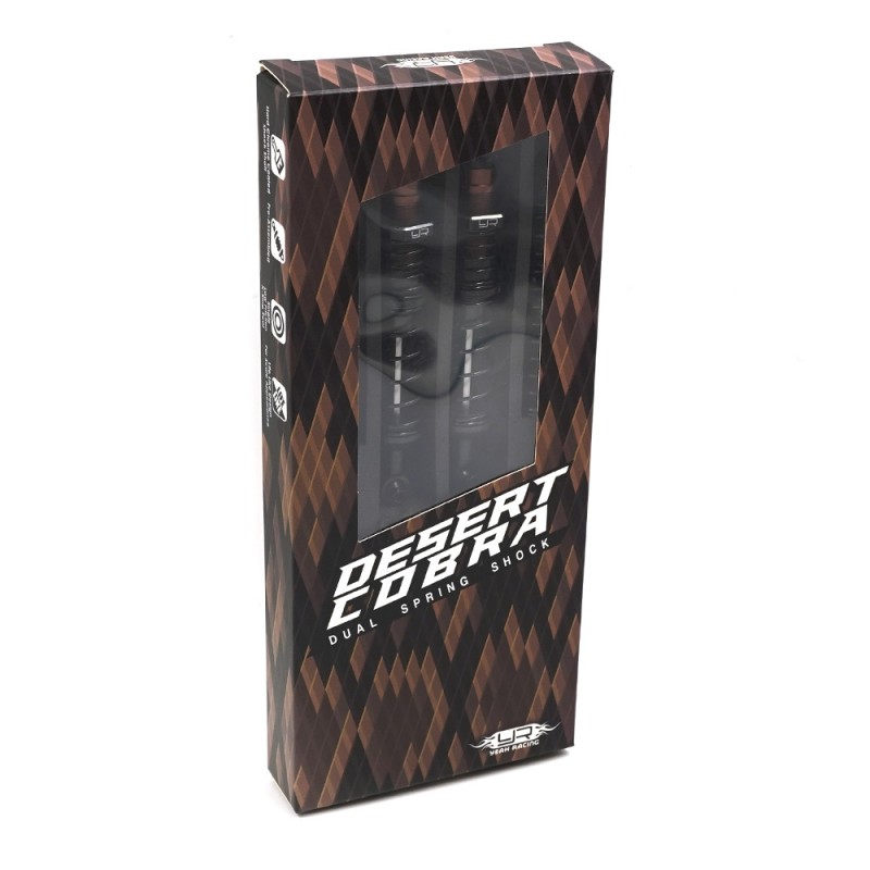 Desert Cobra Dual Spring Damper Pair Black For 1/10 RC Offroad