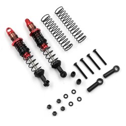 90mm Desert Cobra Dual Spring Damper Pair Red For 1/10 RC Offroad