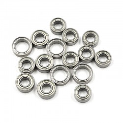 Steel Bearing Set (16pcs) For Tamiya TT-02 TT02S