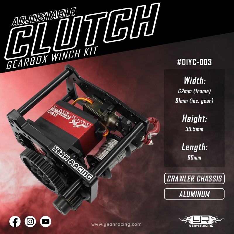 Adjustable Clutch Gearbox Winch Kit