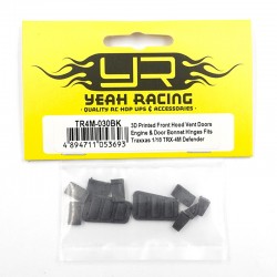 3D Printed Front Hood Vent Doors Engine & Door Bonnet Hinges Fits Traxxas 1/18 TRX-4M Defender