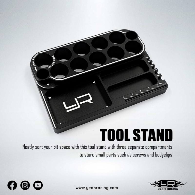 Aluminum Hex & Lock Nut Drive Wrench w/ Tool Stand Combo Set